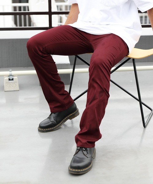 Beautiful Harmony（ビューティフルハーモニー）の「スリムストレッチシューカットパンツ（その他パンツ・メンズ・ベージュ/ネイビー/カーキ/ワイン/ライトグレー/ブラック/グレー/ホワイト・M/L/X-LARGE）」の8枚目の写真