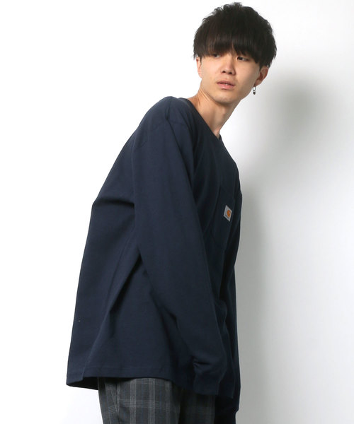 Carhartt(カーハート)の「【carhartt/カーハート】 オーバーサイズ ポケットロングスリーブTシャツ/ロンT/無地T(Tシャツ/カットソー・メンズ・グレー/ブラック/ダークブラウン/ワイン/グリーン/ネイビー/ダークオリーブ/チャコール/グリーン系その他/ブルー系その他・S/M/L/XL)」の17枚目の写真
