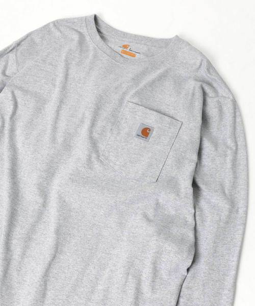 Carhartt(カーハート)の「【carhartt/カーハート】 オーバーサイズ ポケットロングスリーブTシャツ/ロンT/無地T(Tシャツ/カットソー・メンズ・グレー/ブラック/ダークブラウン/ワイン/グリーン/ネイビー/ダークオリーブ/チャコール/グリーン系その他/ブルー系その他・S/M/L/XL)」の11枚目の写真