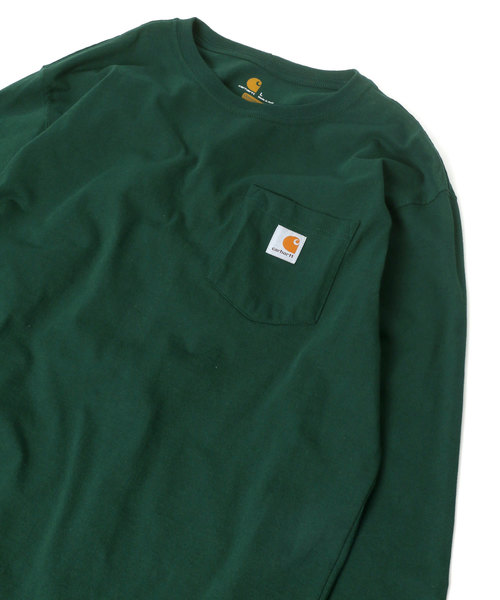 Carhartt(カーハート)の「【carhartt/カーハート】 オーバーサイズ ポケットロングスリーブTシャツ/ロンT/無地T(Tシャツ/カットソー・メンズ・グレー/ブラック/ダークブラウン/ワイン/グリーン/ネイビー/ダークオリーブ/チャコール/グリーン系その他/ブルー系その他・S/M/L/XL)」の16枚目の写真