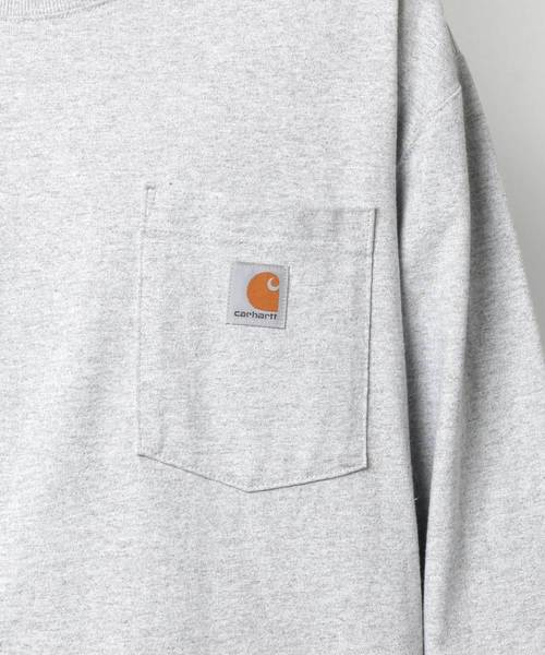 Carhartt(カーハート)の「【carhartt/カーハート】 オーバーサイズ ポケットロングスリーブTシャツ/ロンT/無地T(Tシャツ/カットソー・メンズ・グレー/ブラック/ダークブラウン/ワイン/グリーン/ネイビー/ダークオリーブ/チャコール/グリーン系その他/ブルー系その他・S/M/L/XL)」の19枚目の写真