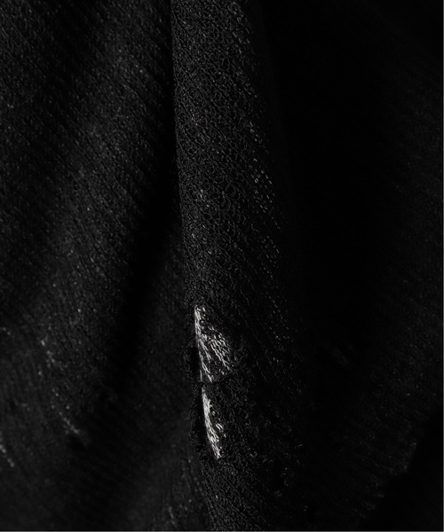 UNFOLLOW(アンフォロー)の「DYING BREED Double_layered_knit#(ニット/セーター・メンズ・チャコールグレー/グリーン・1)」の12枚目の写真