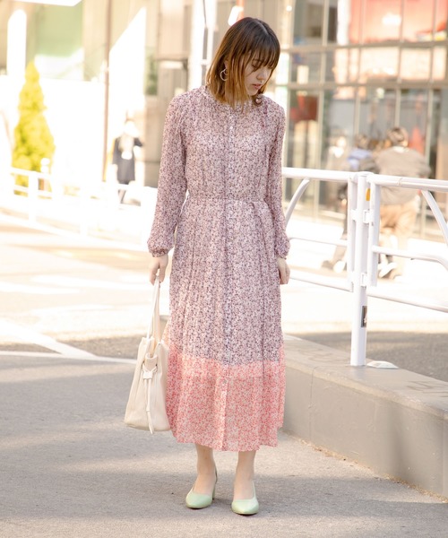 セール フラワープリントワッシャーワンピース ワンピース Rose Bud ローズバッド のファッション通販 Zozotown