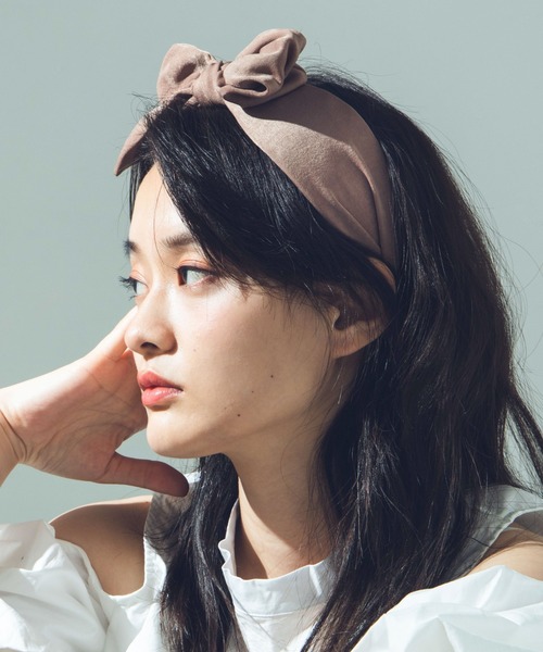 WEGO（ウィゴー）の「WEGO/リボンカチューシャ（カチューシャ・レディース・ブラック/ベージュ・FREE）」の4枚目の写真