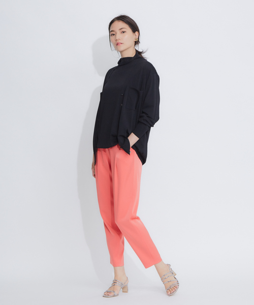 qualite(カリテ)の「ストレッチニットプルオーバー(ニット/セーター・レディース・ベージュ/サーモンピンク/ブラック・フリー)」の11枚目の写真