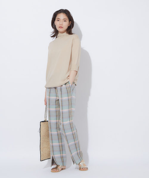 qualite(カリテ)の「ストレッチニットプルオーバー(ニット/セーター・レディース・ベージュ/サーモンピンク/ブラック・フリー)」の17枚目の写真