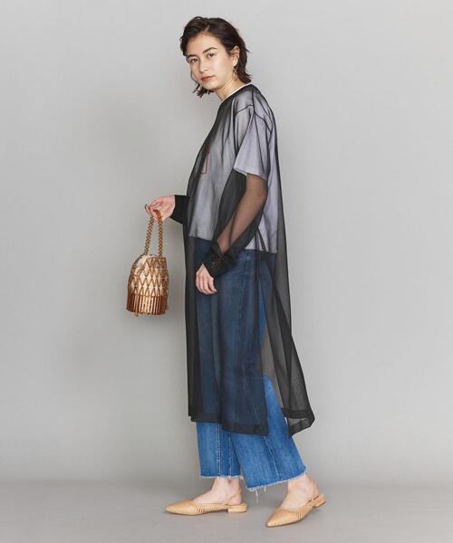 BEAUTY&YOUTH UNITED ARROWS（ビューティーアンドユースユナイテッドアローズ）の「BY シアーニットワンピースо（ワンピース・レディース・ベージュ/ブラック・FREE）」の10枚目の写真