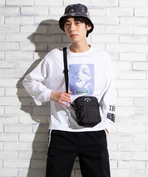 CONVERSE(コンバース)の「∴WEGO/CONVERSE 別注アーチロゴショルダー(ショルダーバッグ・メンズ・ホワイト/ベージュ/ブラック・FREE)」の10枚目の写真