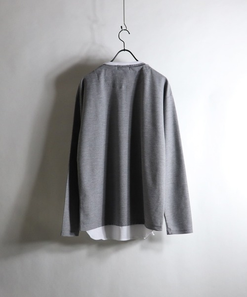 Confirm（コンファーム）の「Confirm / コンファーム カノコハーフジップフェイクロンT（Tシャツ/カットソー・メンズ・ホワイト/ブラック/グレー/カーキ・M/L）」の6枚目の写真