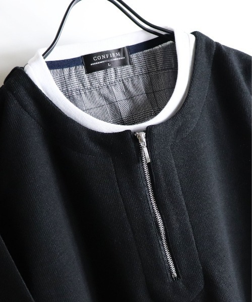 Confirm（コンファーム）の「Confirm / コンファーム カノコハーフジップフェイクロンT（Tシャツ/カットソー・メンズ・ホワイト/ブラック/グレー/カーキ・M/L）」の15枚目の写真