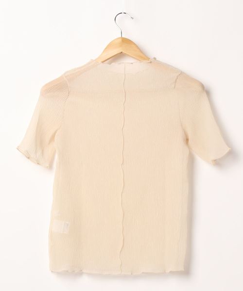 LOWRYS FARM(ローリーズファーム)の「シアープリーツプルオーバー5S 886381(Tシャツ/カットソー・レディース・ベージュ/ブラック/アイボリー/グレー/ブラウン・FREE)」の10枚目の写真