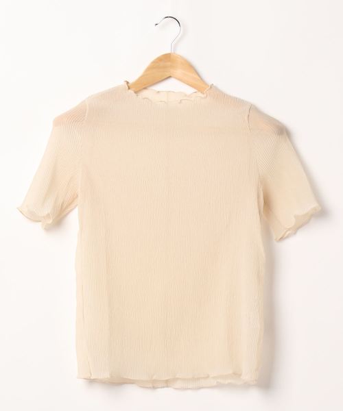 LOWRYS FARM(ローリーズファーム)の「シアープリーツプルオーバー5S 886381(Tシャツ/カットソー・レディース・ベージュ/ブラック/アイボリー/グレー/ブラウン・FREE)」の9枚目の写真