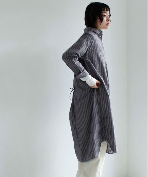 ストライプ 無地 シャツワンピース シャツワンピース Par Ici パーリッシィ のファッション通販 Zozotown