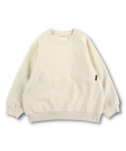 BRANSHES（ブランシェス）の「袖口切替え裏起毛トレーナー（スウェット・キッズ・ライトグリーン/アイボリー・90cm/110cm/100cm/120cm/130cm/140cm/150cm）」の19枚目の写真