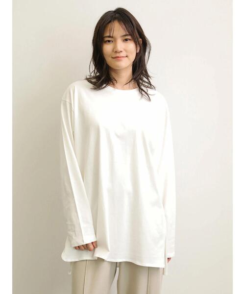 AMERICAN HOLIC(アメリカンホリック)の「クルーネックスリットプルオーバー *(Tシャツ/カットソー・レディース・ベージュ/オフホワイト・M/L)」の20枚目の写真