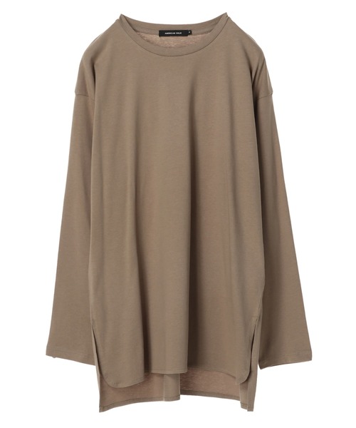 AMERICAN HOLIC(アメリカンホリック)の「クルーネックスリットプルオーバー *(Tシャツ/カットソー・レディース・ベージュ/オフホワイト・M/L)」の4枚目の写真