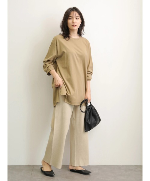 AMERICAN HOLIC(アメリカンホリック)の「クルーネックスリットプルオーバー *(Tシャツ/カットソー・レディース・ベージュ/オフホワイト・M/L)」の7枚目の写真