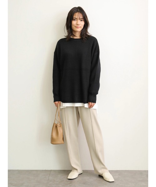 AMERICAN HOLIC(アメリカンホリック)の「クルーネックスリットプルオーバー *(Tシャツ/カットソー・レディース・ベージュ/オフホワイト・M/L)」の12枚目の写真