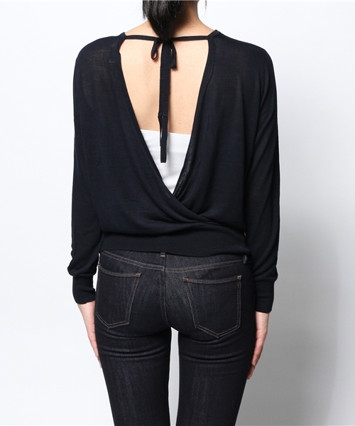 Sheta（シータ）の「バックリボンニットPO（ニット/セーター・レディース・ボルドー/ネイビー・FREE）」の10枚目の写真