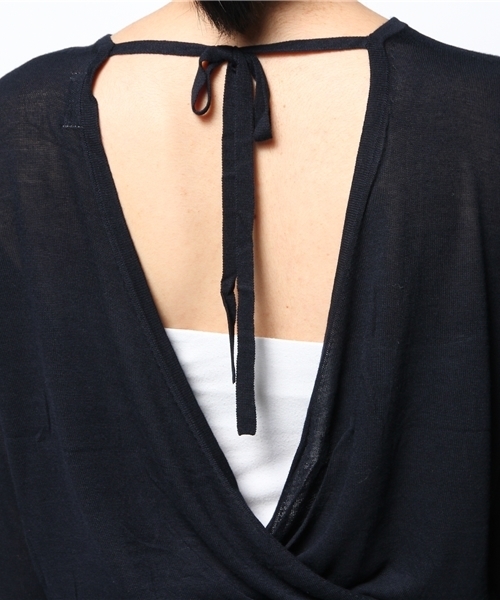 Sheta（シータ）の「バックリボンニットPO（ニット/セーター・レディース・ボルドー/ネイビー・FREE）」の11枚目の写真