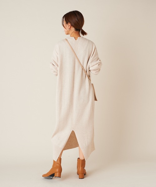 SHENERY（シーナリー）の「SHEPHERDニットワンピース（ワンピース・レディース・ブラック/ブルー/アイボリー・FREE）」の5枚目の写真