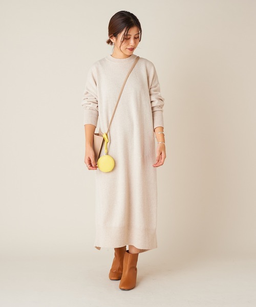 SHENERY（シーナリー）の「SHEPHERDニットワンピース（ワンピース・レディース・ブラック/ブルー/アイボリー・FREE）」の8枚目の写真