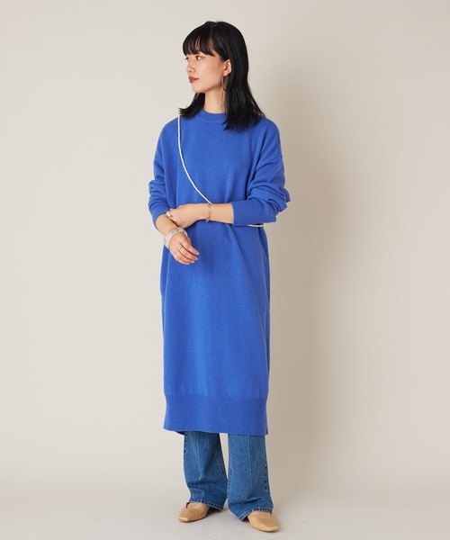 SHENERY（シーナリー）の「SHEPHERDニットワンピース（ワンピース・レディース・ブラック/ブルー/アイボリー・FREE）」の11枚目の写真