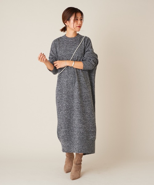 SHENERY（シーナリー）の「SHEPHERDニットワンピース（ワンピース・レディース・ブラック/ブルー/アイボリー・FREE）」の16枚目の写真