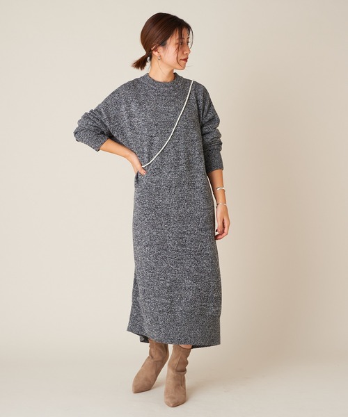 SHENERY（シーナリー）の「SHEPHERDニットワンピース（ワンピース・レディース・ブラック/ブルー/アイボリー・FREE）」の17枚目の写真