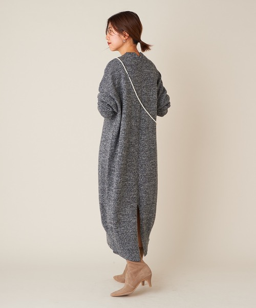 SHENERY（シーナリー）の「SHEPHERDニットワンピース（ワンピース・レディース・ブラック/ブルー/アイボリー・FREE）」の21枚目の写真