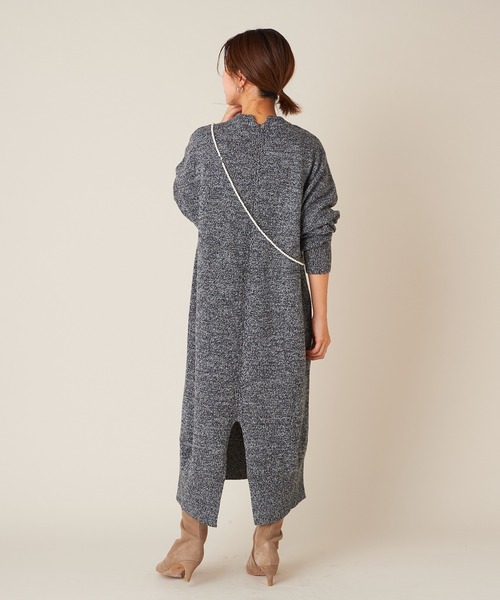 SHENERY（シーナリー）の「SHEPHERDニットワンピース（ワンピース・レディース・ブラック/ブルー/アイボリー・FREE）」の18枚目の写真