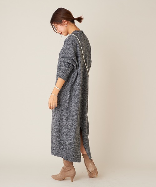 SHENERY（シーナリー）の「SHEPHERDニットワンピース（ワンピース・レディース・ブラック/ブルー/アイボリー・FREE）」の19枚目の写真