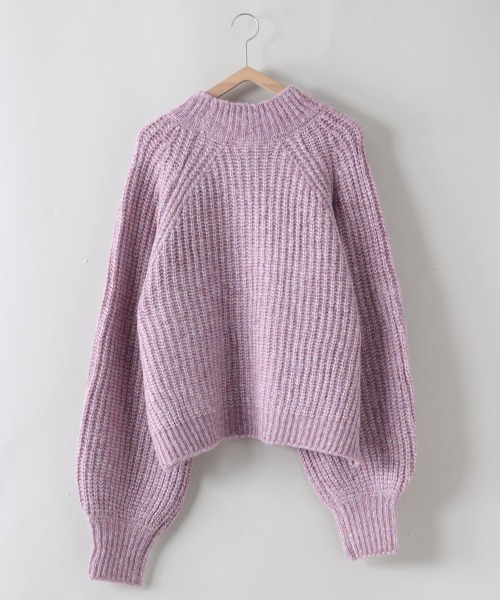cepo（セポ）の「ボリューム袖リブアミモックネックセーター（ニット/セーター・レディース・パープル/オフホワイト/サックスブルー/ピンク・M）」の15枚目の写真
