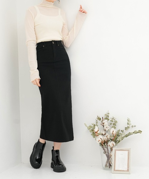 Newlyme（ニューリーミー）の「超絶激ストレッチタイトスカート（スカート・レディース・ブラック/ホワイト/モカ・X-SMALL/SMALL/MEDIUM/LARGE/X-LARGE/XX-LARGE）」の22枚目の写真