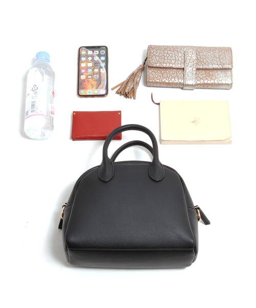 新品cache cache(カシュカシュ) 2wayラウンドミニボストンバッグ カシュカシュ cachecache / WEB限定2wayラウンドミニボストン