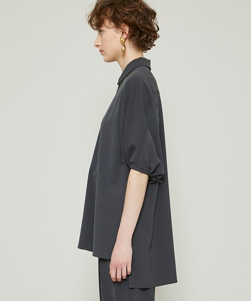 FEMMENT(ファモン)の「【FEMMENT(ファモン)】ドライポリエステルスリットスリーブシャツ/ LS11-628(シャツ/ブラウス・レディース・チャコールグレー/カーキ・1)」の14枚目の写真