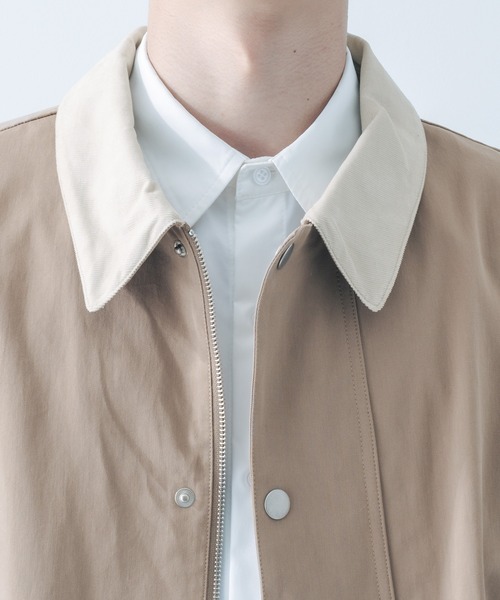 epnok（エプノック）の「配色ショートブルゾン（ブルゾン・メンズ・ライトブラウン/グレイッシュブルー・MEDIUM/LARGE）」の20枚目の写真