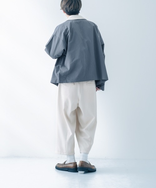 epnok（エプノック）の「配色ショートブルゾン（ブルゾン・メンズ・ライトブラウン/グレイッシュブルー・MEDIUM/LARGE）」の22枚目の写真