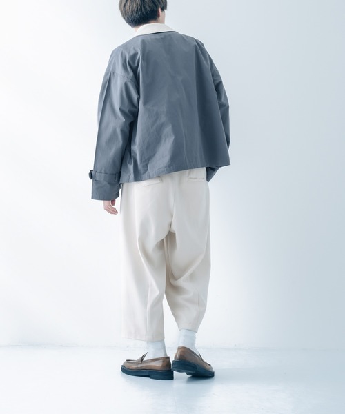 epnok（エプノック）の「配色ショートブルゾン（ブルゾン・メンズ・ライトブラウン/グレイッシュブルー・MEDIUM/LARGE）」の8枚目の写真