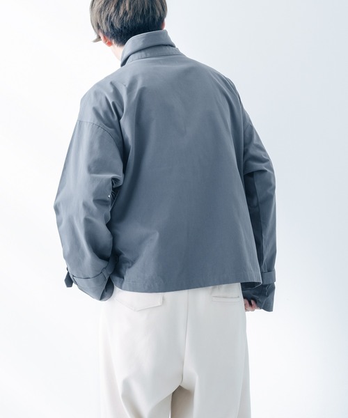 epnok（エプノック）の「配色ショートブルゾン（ブルゾン・メンズ・ライトブラウン/グレイッシュブルー・MEDIUM/LARGE）」の14枚目の写真