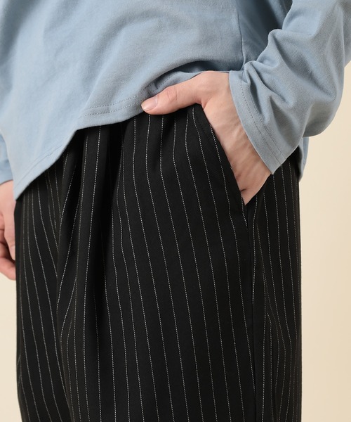 SlashDate（スラッシュデイト）の「サルエルワイドパンツ/裾カフス（その他パンツ・メンズ・ブラック/ストライプ/ブラウン/グリーン・M/L）」の11枚目の写真