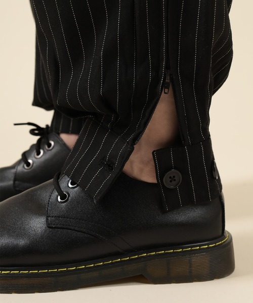 SlashDate（スラッシュデイト）の「サルエルワイドパンツ/裾カフス（その他パンツ・メンズ・ブラック/ストライプ/ブラウン/グリーン・M/L）」の15枚目の写真