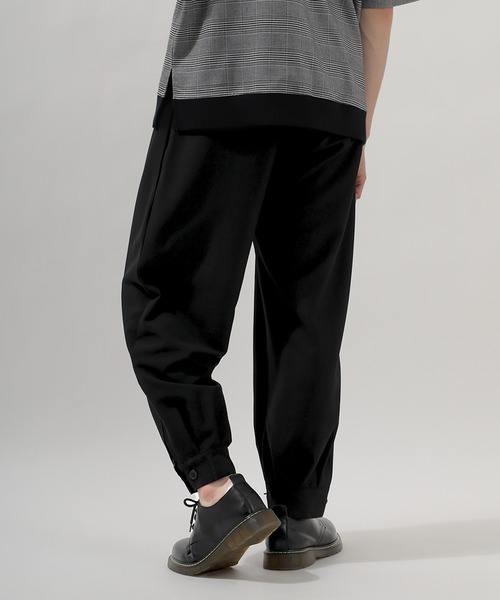 SlashDate（スラッシュデイト）の「サルエルワイドパンツ/裾カフス（その他パンツ・メンズ・ブラック/ストライプ/ブラウン/グリーン・M/L）」の6枚目の写真