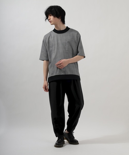 SlashDate（スラッシュデイト）の「サルエルワイドパンツ/裾カフス（その他パンツ・メンズ・ブラック/ストライプ/ブラウン/グリーン・M/L）」の7枚目の写真