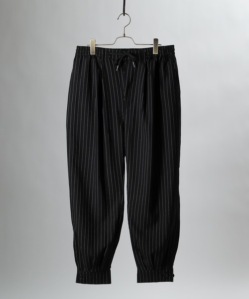 SlashDate（スラッシュデイト）の「サルエルワイドパンツ/裾カフス（その他パンツ・メンズ・ブラック/ストライプ/ブラウン/グリーン・M/L）」の17枚目の写真
