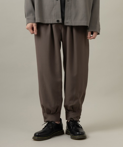 SlashDate（スラッシュデイト）の「サルエルワイドパンツ/裾カフス（その他パンツ・メンズ・ブラック/ストライプ/ブラウン/グリーン・M/L）」の22枚目の写真