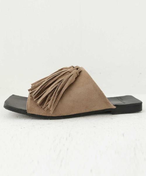 antiqua（アンティカ）の「ボリュームタッセルサンダル（サンダル・レディース・ブラック/アッシュブラウン/カーキ・S/L/M/LL）」の17枚目の写真