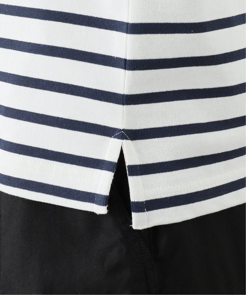 417 EDIFICE（フォーワンセブンエディフィス）の「バスクボーダーオーバーショートスリーブ（Tシャツ/カットソー・メンズ・ホワイト/ブラック/カーキ/その他2/その他6/その他10・MEDIUM/LARGE）」の11枚目の写真