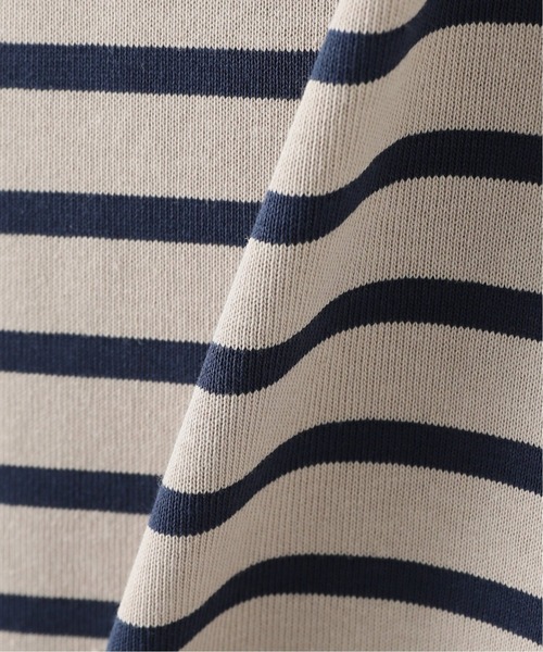 417 EDIFICE（フォーワンセブンエディフィス）の「バスクボーダーオーバーショートスリーブ（Tシャツ/カットソー・メンズ・ホワイト/ブラック/カーキ/その他2/その他6/その他10・MEDIUM/LARGE）」の9枚目の写真