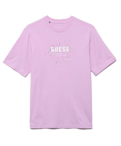 Guess(ゲス)の「Splattered Logo Tee(Tシャツ/カットソー・メンズ・ホワイト/ライトブルー/グレー/ライトパープル・MEDIUM/LARGE/X-LARGE)」の1枚目の写真